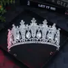 Corona Real de Diamantes Barrocos Tocado de Novia Corona de Pedrería Accesorios para Banquetes de Boda Desfiles de Moda Venta al por Mayor