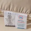 Nueva Almohada Media de Color Sólido de Algodón de Seda de Pluma Grado A Premium para Estudiantes, Núcleo de Almohada Individual Bajo de Hotel para Dormir Cómodamente, Una Pieza Envío Directo