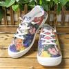 Tendência de Moda Primavera e Verão 2025 Flores Coloridas Confortáveis para o Ano Todo Exportação Tamanho Grande Casual Sapatos de Tecido da Moda