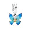 Nuevos accesorios Pandora lindos dibujos animados joyería hecha a mano diy exquisito amor colgante de cuentas cuentas al por mayor