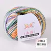 Serie Danxia de la Colina Chal de Hilo de Algodón Tejido a Mano Bufanda Degradada Hilo Patrón Tejido a Mano Crochet DIY 50g