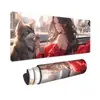 Mouse Pad Extra Grande Meninos e Meninas Escritório Criativo Antiderrapante Mesa Pad E-Sports Animação Bidimensional Teclado de Computador Pad