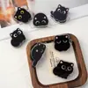 Gato negro lindo caricatura creativo acrílico PP clip doble cara alta definición clip para carpeta clip sellador de snacks clip para notas