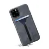 Para iPhone 12 funda de teléfono elástica tipo cartera de imitación de cuero de vaca esmerilado vintage funda protectora Apple 12 mini