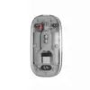Ratón Inalámbrico Bluetooth Transparente, Modo Dual, Recargable, Silencioso, Fácil de Transportar, Ratón Bluetooth Inalámbrico para Laptops