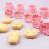 Molde para Galletas de Pastel de Luna Hello Kitty Forma de Corazón Molde de Galletas de Dibujos Animados 3D Pastel de Luna Realista Impreso DIY
