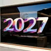 Decoración de Ambiente para Año Nuevo 2027 Pegatinas Año de la Oveja Festival de Primavera Ventana de Centro Comercial Pegatinas Electrostáticas para Vidrio Decoraciones de Ventana Recortes de Papel