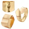 Pulsera Popular Transfronteriza de Metal Brillante con Forma de Ola Estilo Minimalista Europeo y Americano Pulsera Abierta Irregular Fábrica de Joyería para Mujer