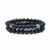 Pulsera Transfronteriza Moda Al Por Mayor Pulsera Nueva de Cuentas de Ojo de Tigre Negro Pulsera de Piedra Mapa Pulsera Magnética Producto Nuevo