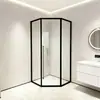 Ducha con Forma de Diamante, Mampara de Baño de Cristal Templado con Separación Húmeda y Seca, Pantalla de Ducha Personalizada para Apartamento