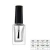 5ml10ml15ml Redonda Transparente Botella de Vidrio para Esmalte de Uñas Botella Dispensadora Cosmética con Tapa y Pincel Botella de Esmalte de Uñas
