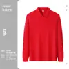 Camisa Polo de Algodón Ropa de Trabajo Estampado Personalizado Logo Manga Larga Cuello Solapa Camiseta Ropa de Trabajo en Equipo Hombres Mujeres Otoño Invierno Camisa Cultural