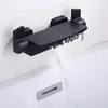 Grifo de cascada para bañera de cobre completo, salida lateral de cilindro a la pared, caliente y frío, baño, flujo grande, grifo de bañera empotrado en la pared