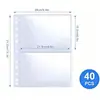 Páginas Populares de Álbum de Cartões Substituíveis de Nove Grades com Inserção de Quatro Grades, Caderno de Folhas Soltas A4/A5