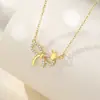 Collar de Lazo para Mujer Plata S925 Corona Nicho Verano Cadena para Suéter de Princesa Lleno de Espíritu de Hada Regalo para Novia