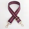 Nueva Correa Ancha de Hombro Ajustable de Nylon Línea Plateada Flecha para Accesorios de Bolso de Mujer, Correa de Repuesto, Correa Larga