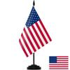 Oferta especial, bandera estadounidense, mesa de oficina, bandera, asiento, escritorio, adornos de bandera, marco de bandera de un solo asta para interiores, decoración de sala de conferencias