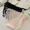 Huanhua Manying Bragas de Encaje de Malla Finas de Verano Estilo Francés Puro Deseo para Mujer 2025 Nuevo Estilo Calzones para Mujer