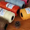 Hilo de Algodón Color Dorado Seda Hilo Redondo para Tejer a Mano Gancho Sombrero Bolso Cojín Muñeca 150g Eje Grosor Medio