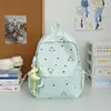 Mochila con estampado de conejo de lunares azul claro, suave y dulce, perfecta para novias, ideal para viajes de vacaciones y almacenamiento