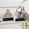 Repelente de mosquitos de verano trébol de cuatro hojas triángulo hierro soporte grande para incienso repelente de mosquitos decoración creativa quemador de incienso caja gris