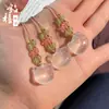 Directamente del fabricante: Collar con Colgante de Ágata Blanca Calcedonia Tipo Hielo, Hebilla de Paz Buda Guanyin Maitreya, Amuleto con Forma de Hoja al por Mayor