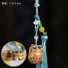 Sândalo Verde Esculpido Vintage Oco Sachê Acessórios Chaveiro Corrente de Celular Bolsa de Carro Acessórios Pingente Hanfu Natural
