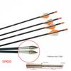 Suporte para Flecha de Tiro com Arco e Flecha Flecha de Carbono Puro Flecha Composta Recurvo Tradicional Retidão Mil Seis 4,2 mm Haste de Flecha Deflexão 400-800