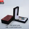 Caja de Empaque con Borla Antigua Pulsera de Jade Colgante Joyería Colgante Joyería Poesía Antigua Caja de Lino Gris
