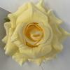 Cabeza de flor rosa Fengyan de tamaño pequeño, tela cepillada, simulación de flor seca, flor decorativa para salón de bodas, decoración para sala de estar interior