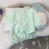 Fábrica de Origem 2025 Novo Pijama Doce de Verão Algodão Nuvem Estampado Desenho Animado Roupas de Casa Conjunto de Duas Peças
