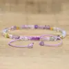 Pulsera de Cristal con Abalorios Facetados de 4 mm Tejida a Mano Ajustable Moda Transfronteriza Europea y Americana Joyería Estilo INS
