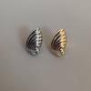Anillo de Concha de Moda Estilo Europeo y Americano Aretes Retro Exagerados de Alta Gama Anillo de Diseño Personalizado Nicho para Mujer