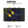 Lámpara de Pared Luminosa Solar Personalizada Decoración de Pared de Jardín Periférica Lámpara de Jardín Solar Lámpara de Pared Exterior de Ahorro de Energía