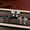 Pendientes Colgantes de Cisne con Zirconia y Forma de Gota de Agua Aguja de Plata, Sensación de Lujo Ligero y Gama Alta, Pendientes Exquisitos Versátiles con un Diseño Único
