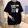 Nueva Camiseta de Manga Corta para Hombre Verano 2025 Tendencia Estilo Hong Kong Holgada Casual Versátil Tops de Marca de Moda para Hombre