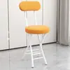 Cadeira dobrável, cadeira de jantar para casa, cadeira simples, cadeira de lazer com encosto, banqueta de dormitório, cadeira de varanda, banqueta redonda portátil para adultos