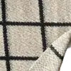 Tejido de Lana de Punto con Estampado de Cuadros de Camello Blanco y Negro para Ropa, Cálido y Cómodo para Abrigos de Otoño e Invierno