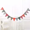 Guirnalda Estilo Coreano, Guirnalda Triangular de Navidad, Banderines, Guirnalda de Decoración Navideña, Guirnalda para Fondo de Escenario de Fiesta