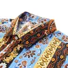 Nuevas Camisas de Manga Corta Estampadas para Hombre Tallas Grandes Estilo Hong Kong Tendencia Estilo Coreano Estilo Japonés Moda Callejera Europea y Americana Transfronterizo Tallas Grandes Venta al por Mayor