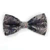 Pajarita Formal para Hombre Color Borgoña Patrón Borgoña Pajarita de Novio Masculina Boda Padrino Pajarita Doble Femenina Negra