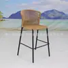 Sillas de bar de ratán para exteriores, sillas de comedor, sillas de bar, sillas de comedor con respaldo, mesas y sillas para cafeterías, bares y taburetes altos para exteriores