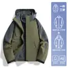 Chaqueta Tres en Uno para Hombre y Mujer, Forro Polar, Cortavientos e Impermeable, Chaqueta de Montañismo Xizang para Exteriores, Chaqueta Funcional con Logotipo Estampado