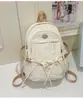 Mochila Fofa e Doce Estilo Japonês com Laço, Mochila para Aluno do Ensino Médio, Mochila de Viagem Fresca Estilo Floresta de Alto Valor