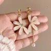 Brincos de Clipe Florais Frescos e Delicados para Mulheres, Gentis e Elegantes, Brincos de Clipe Espiral Anti-Mosquito Sem Furo, Luxo Leve com Sensação de Alta Qualidade, Brincos de Flor de Íris