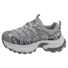 Otoño 2026 Zapatos de Padre con Plataforma Gruesa, Impermeables, de Malla, con Cordones, Estilo Coreano, Versátiles, Cómodos, Transpirables, Zapatos Deportivos para Correr