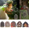 Adornos de Puerta de Elfo de Jardín Transfronterizos, Decoraciones de Jardín, Adornos para Jardín de Casa, Manualidades de Madera, Adornos de Doble Capa