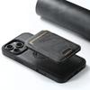 Adequado para iPhone 18 Promax 2 em 1 Magsafe Carregamento Sem Fio Magnético Porta-Cartões Capa de Couro para Celular