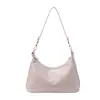 Bolsa de couro oleado vintage de alta qualidade para mulheres, novo modelo de verão 2026, bolsa transversal para o dia a dia, bolsa de ombro sob o braço elegante e simples