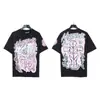 Transfronterizo 24ss Hell Star Hellstar Estilo Europeo y Americano High Street Manga Corta Tendencia Camisetas para Hombre y Mujer Belleza de Nicho Marea